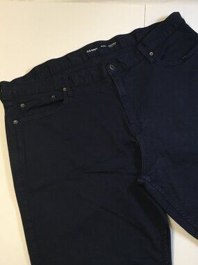 Old Navy Jeans Mens 44 x 30 Straight Dark Blue Built In Flex  Excellent Cond.